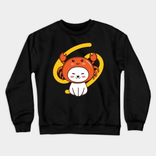 Cancer Zodiac Cat Crewneck Sweatshirt